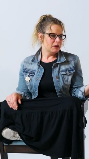 A woman explaining advantages of bitcoin miners