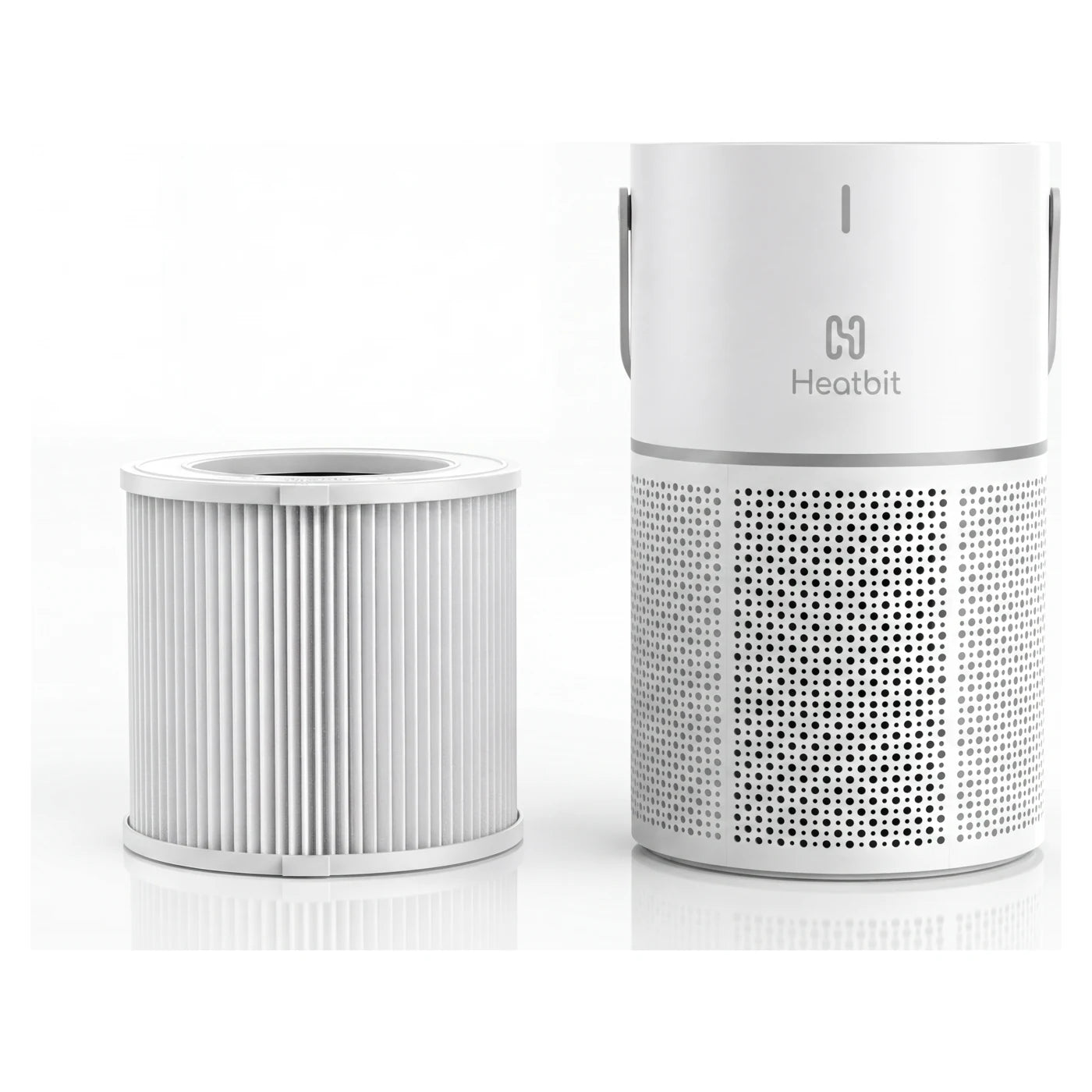 Bitair air purifier beside its HEPA filter